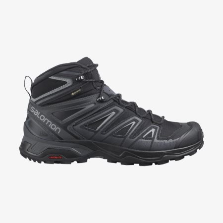 Salomon X ULTRA 3 MID GORE-TEX Mens Hiking Boots Black | Salomon South Africa